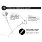 Ecouteurs USB C Force Play Bouton Conception renforcée Blanc Ecouteurs USB C Force Play Bouton Conception renforcée Blanc