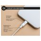 Ecouteurs USB C Force Play Bouton Conception renforcée Blanc Ecouteurs USB C Force Play Bouton Conception renforcée Blanc